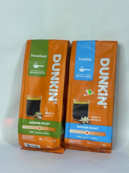 قهوة Dunkin بعدة نكهات الحجم الصغير